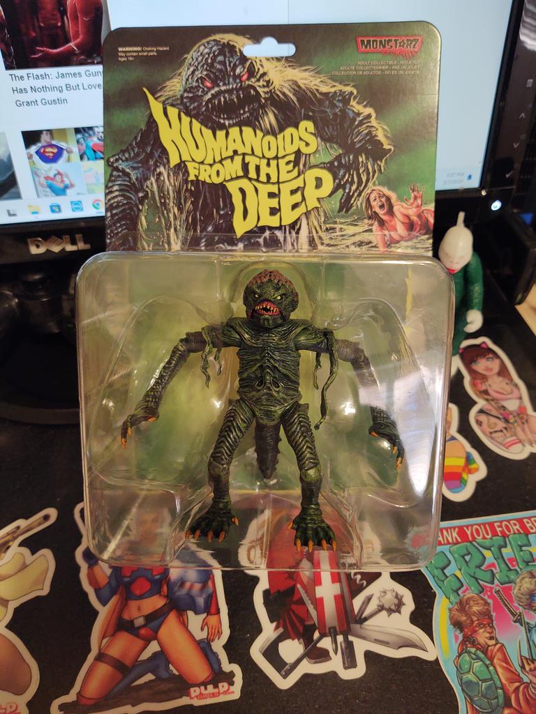 jasinmartin's tweet photo. Exciting new addition to the office! - Humanoids From The Deep creature by @AmokTimeToys 

#humanoidsfromthedeep #monstarz https://t.co/X5gIoRG0dl