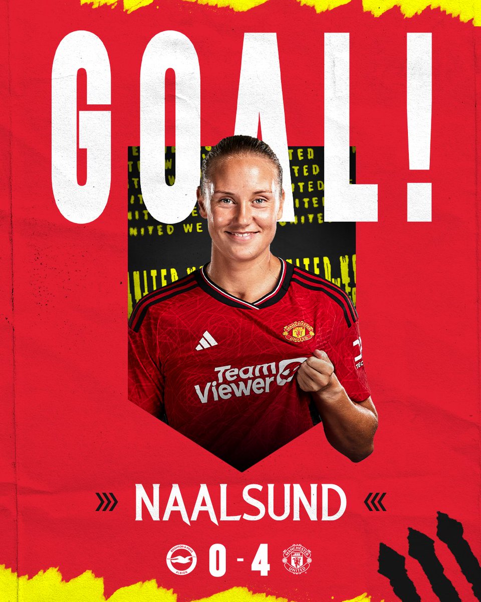 LISA NAALSUND WE ARE COOKING 4-0 🚀

#WomensFACup | #MUWomen