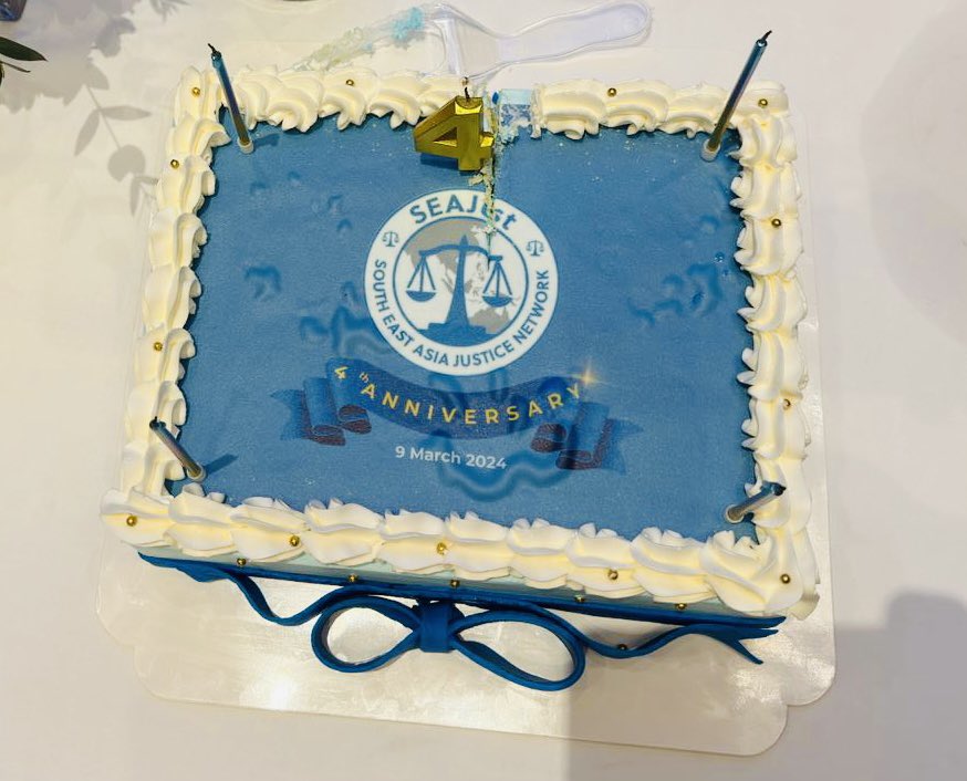MarionEhalt's tweet photo. Happy birthday #SEAJust 🎂!
Since its launch in 2020, this regional judicial cooperation network has proven useful to many #CriminalJustice practitioners in #SoutheastAsia and beyond. To date, more than 7️⃣0️⃣ #MutualLegalAssistance (MLA) cases have been facilitated by SEAJust 🤝 https://t.co/yBYcEDWWTf