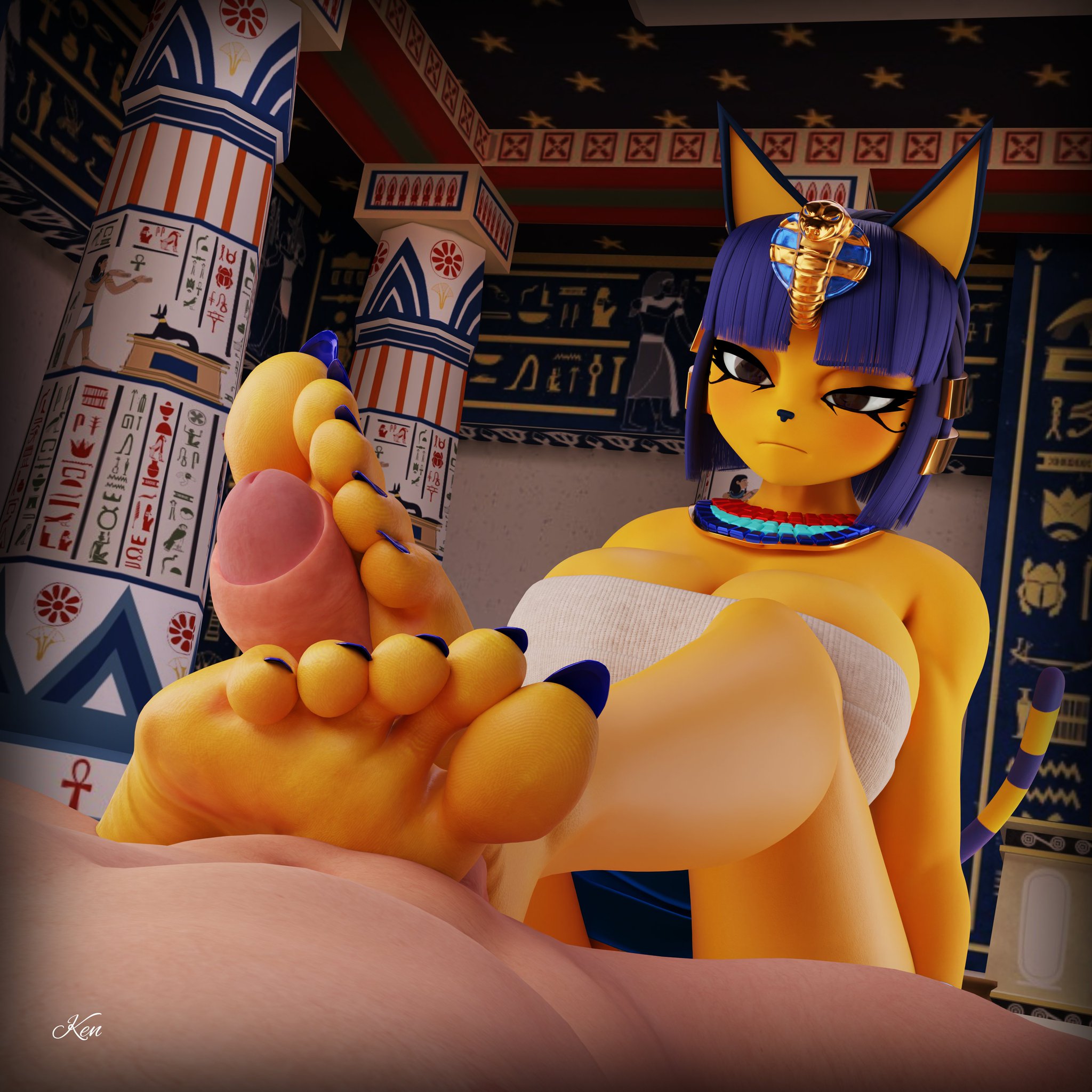 KenUwU on X: Ankha footjob! I guess she thought you deserved it after  visiting her~ t.co7t0qdXnGBW  X