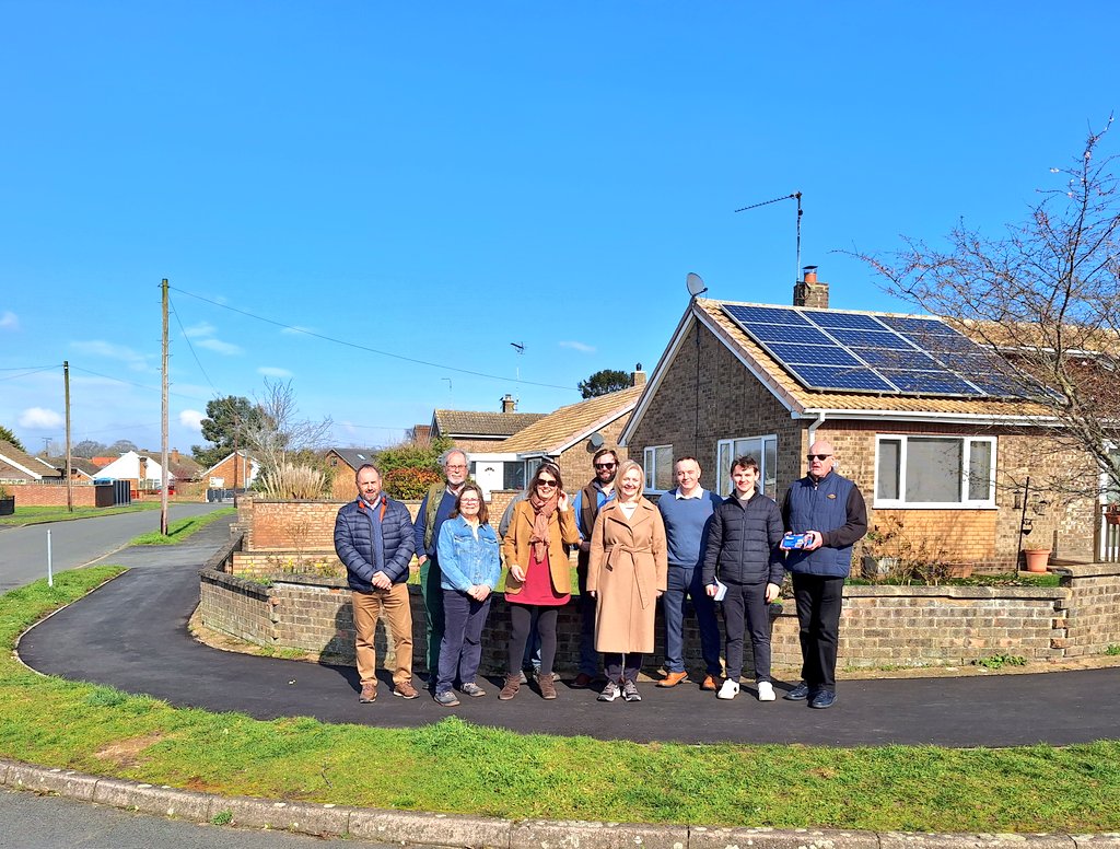 trussliz's tweet photo. Out and about in South West Norfolk - #Narborough with @SWNCA campaign team, St Mary's #Beachamwell, Warings Furniture in #Larling and at Abbey Estate #Thetford with @janeliljames- following residents meeting. https://t.co/hJIm87EqRT