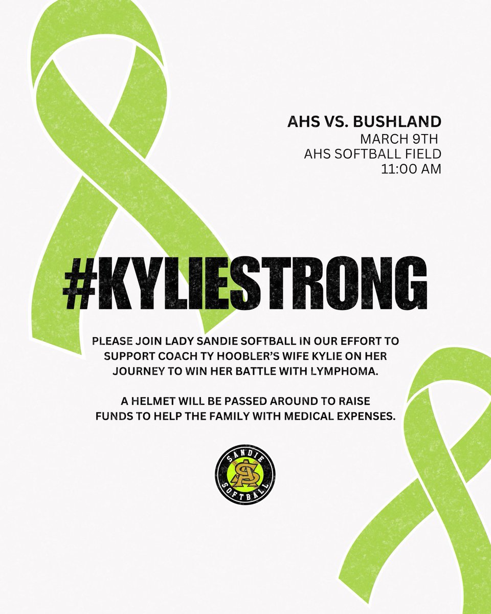 DanaeLopez806's tweet photo. It’s game day! Come out and show your support for Coach Hoobler’s family as we take on Bushland at 11am!  #kyliestrong #yourfightisourfight 💚🌪️💚 https://t.co/IkeMq3ps0c