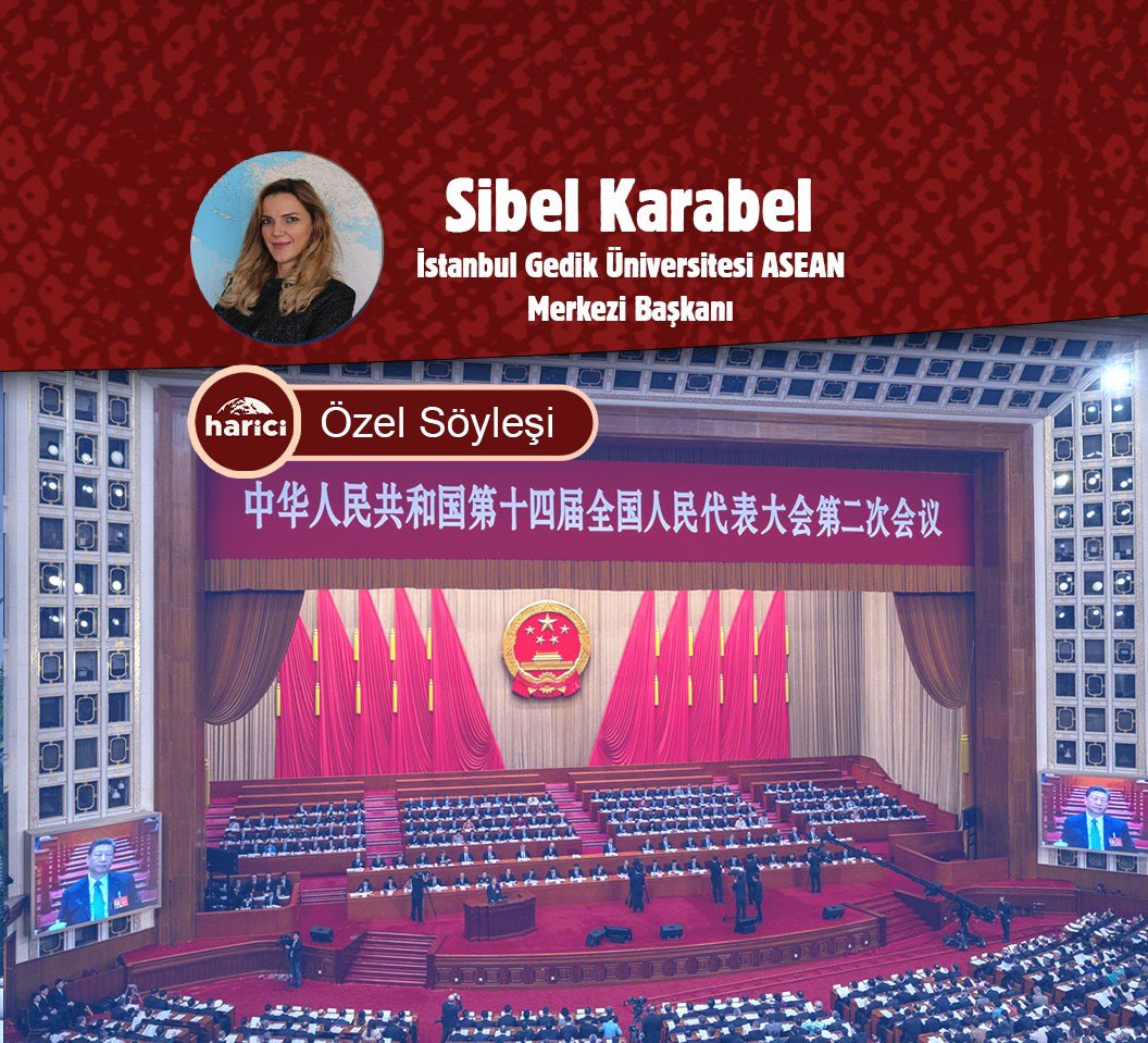 💬İstanbul Gedik Üniversitesi Öğretim Üyesi ve ASEAN Merkezi Başkanı Sibel Karabel @SibelKarabel, Çin'deki 'İki Toplantı'dan öne çıkan başlıkları Harici'ye değerlendirdi: 📌Farklı yerlerden ve etnisitelerden toplam 5 bine yakın katılımın olması Çin'deki çeşitliliği sembolize