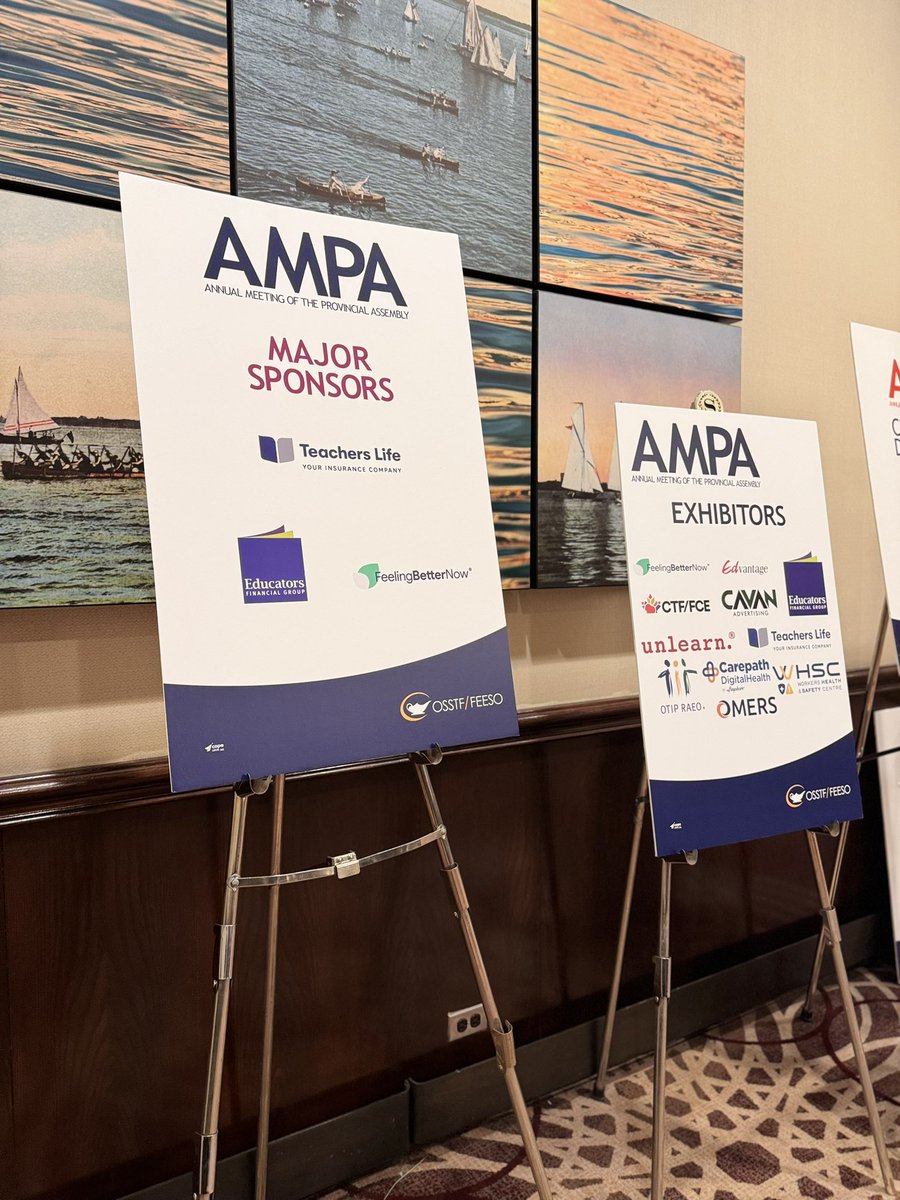 EducatorsFG's tweet photo. We’re thrilled to be here at @osstf Annual Meeting of the Provincial Assembly (AMPA) to discuss how we can help your members achieve their financial goals. Find us at booth 4 in the video foyer all weekend. https://t.co/bcLaT3bVm5