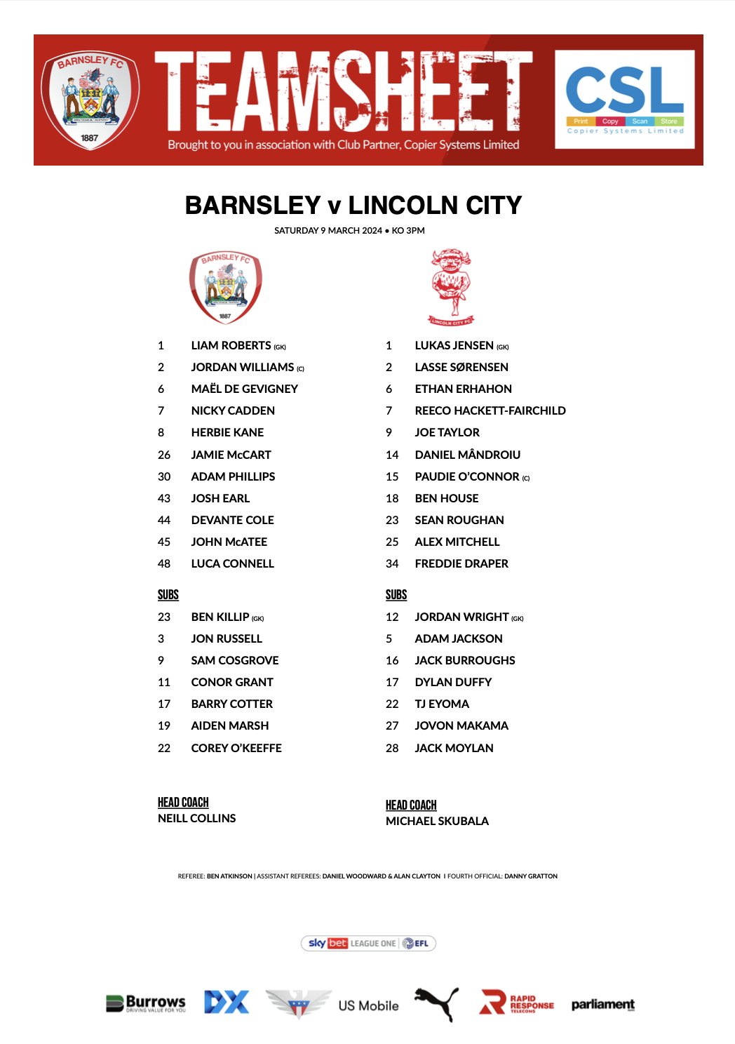 Barnsley fc table online