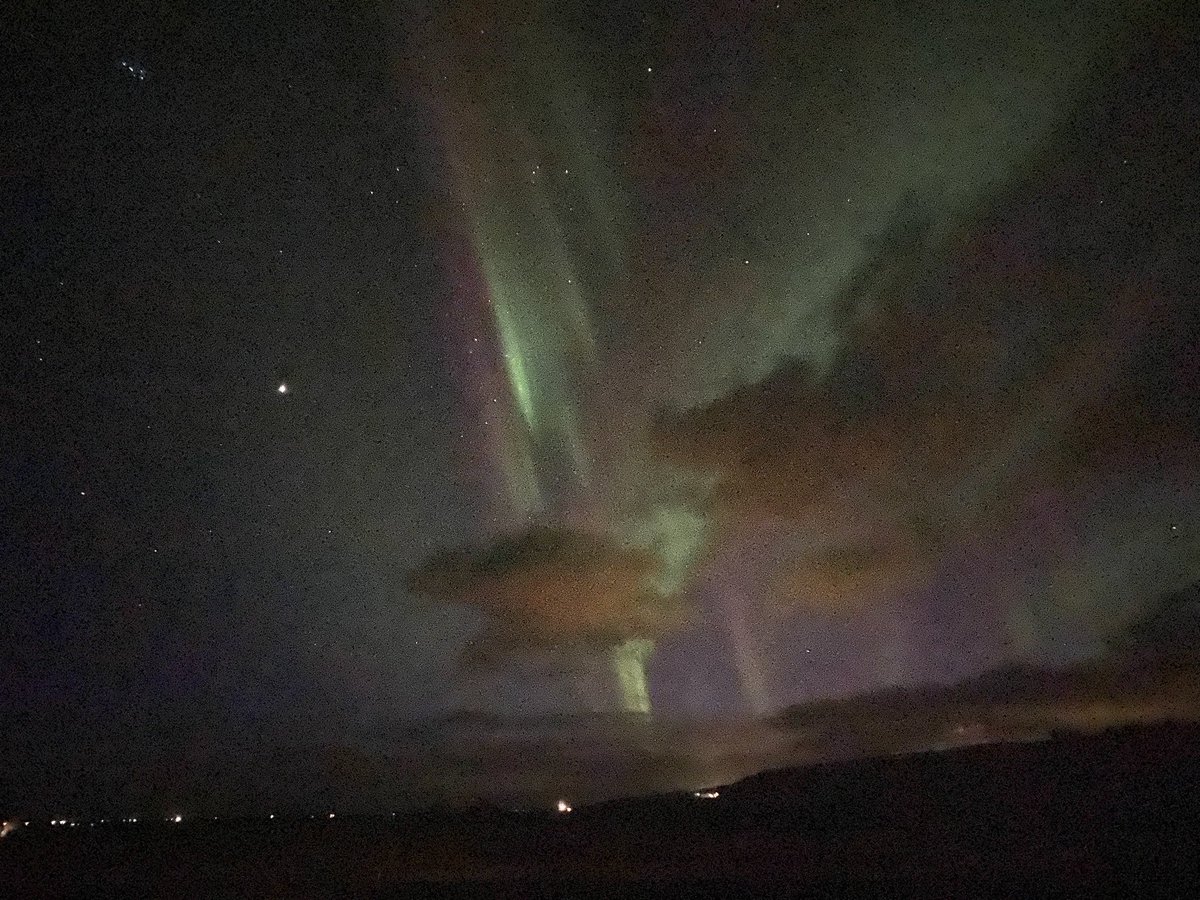 PHS_Geography's tweet photo. We were very fortunate to see the beautiful #Auroraborealis last night from our guesthouse. This morning we’ve swum in the geothermally heated @secretlagoon  #Iceland #geographyfieldtrip #aurora @PrestatynHigh @RayburnTours https://t.co/1FCEDppB33
