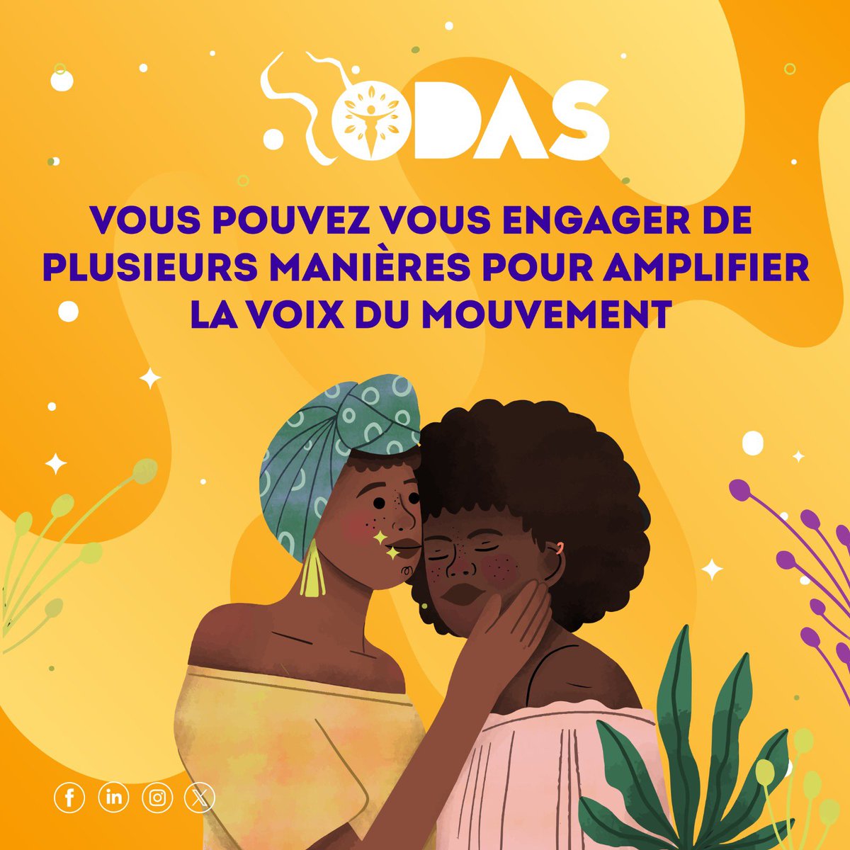 Joignez-vous au mouvement ODAS pour l’avortement sécurisé pour toutes ! Ensemble, nous pouvons faire entendre notre voix. Voici comment vous pouvez contribuer 👇

#InvestInWomen #MouvementODAS #JIFODAS24