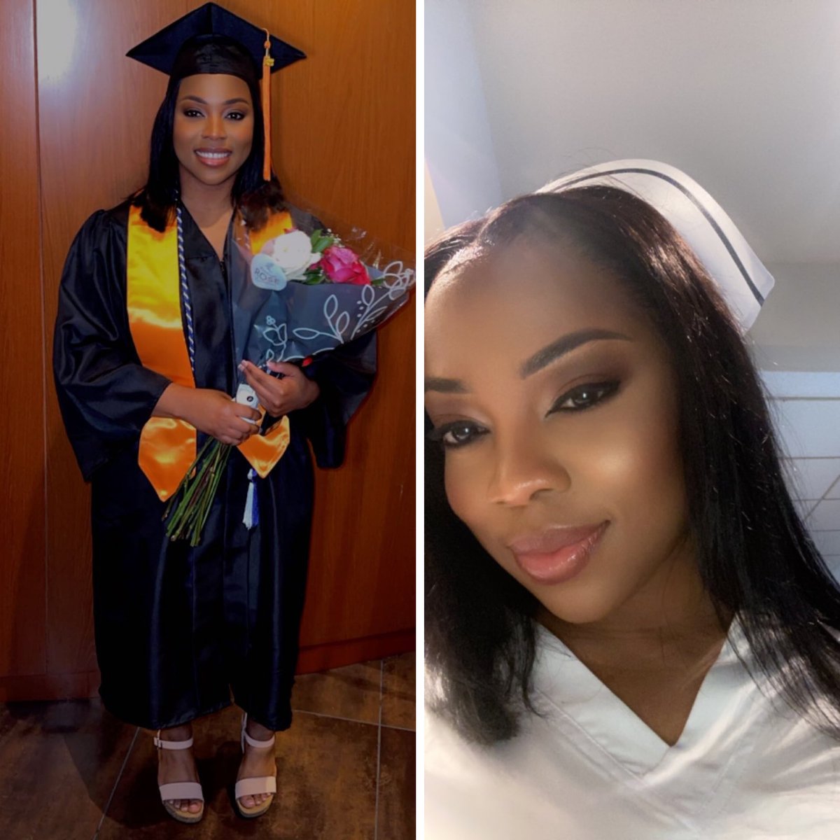 N0LuckAllHustle's tweet photo. Real definition of never giving up on ya dream no matter how many times you fall short! The journey wasn’t easy but it was definitely worth it! Thank you God🙏🏾‼️👩🏽‍⚕️👩🏽‍🎓 #LPNtoRN  #GradDay 🎓 #March8WomenDay https://t.co/6YRoPymV7N
