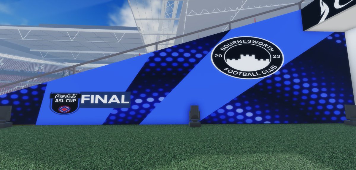 ASLAssociation's tweet photo. All set and ready for the 2024 Coca-Cola ASL Cup Final between Bournesworth and Croydon Wanderers https://t.co/YULufGr9K1