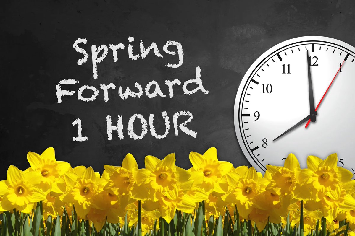 BayDistSchools's tweet photo. 🌞🕰️ Don't forget to spring forward this Sunday, Bay District Schools! ⏰✨ It's time to set your clocks ahead and soak up that extra hour of sunshine! ☀️🌷 #SpringForward #DaylightSavingTime #ExtraSunshine https://t.co/R2VGB97usL