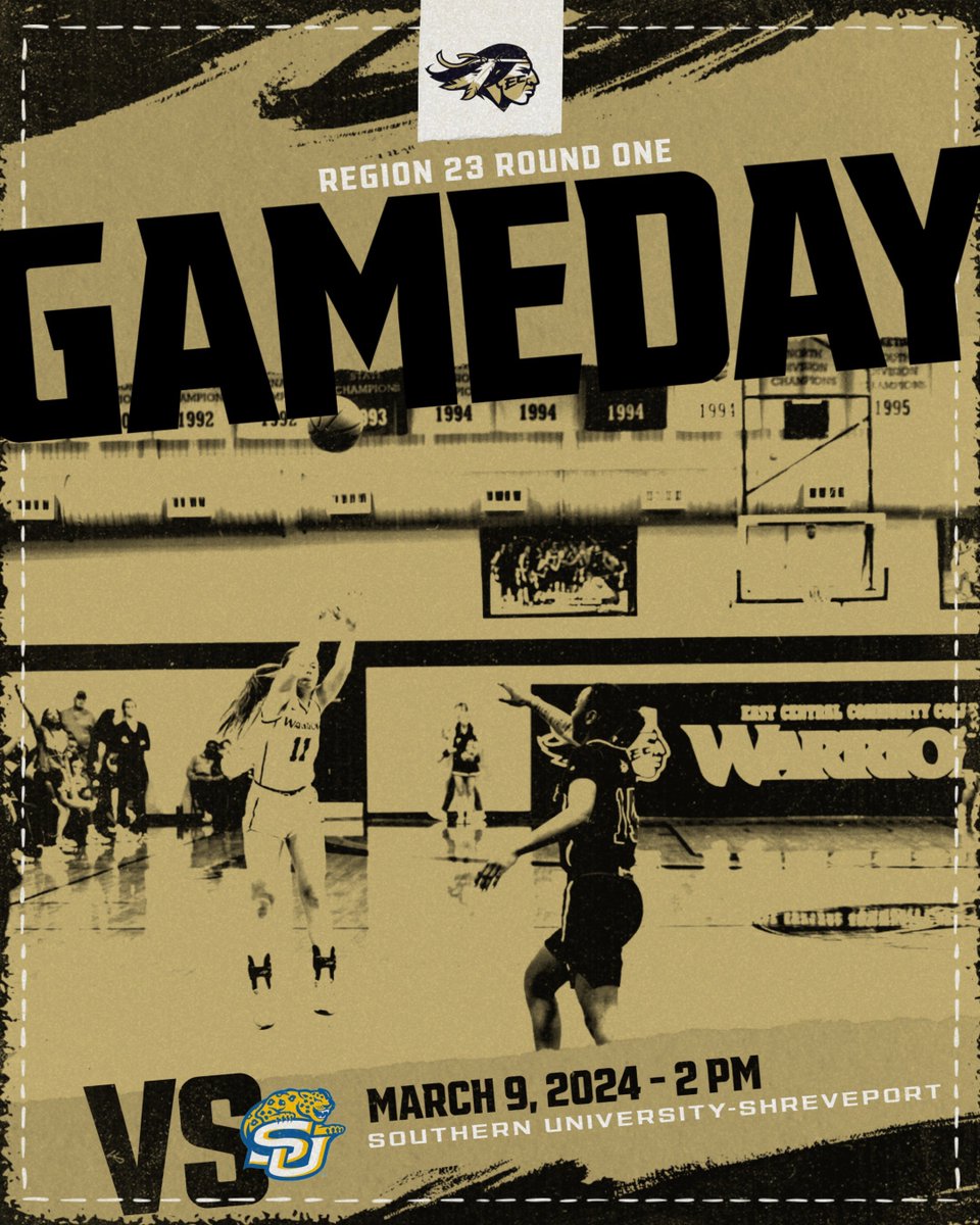 ECCCAthletics's tweet photo. The Lady Warriors, 8th seed, will play against Southern University-Shreveport at 2 PM in Brackeen-Wood Gymnasium.

#WarriorStrong https://t.co/FvpOdjwp0U