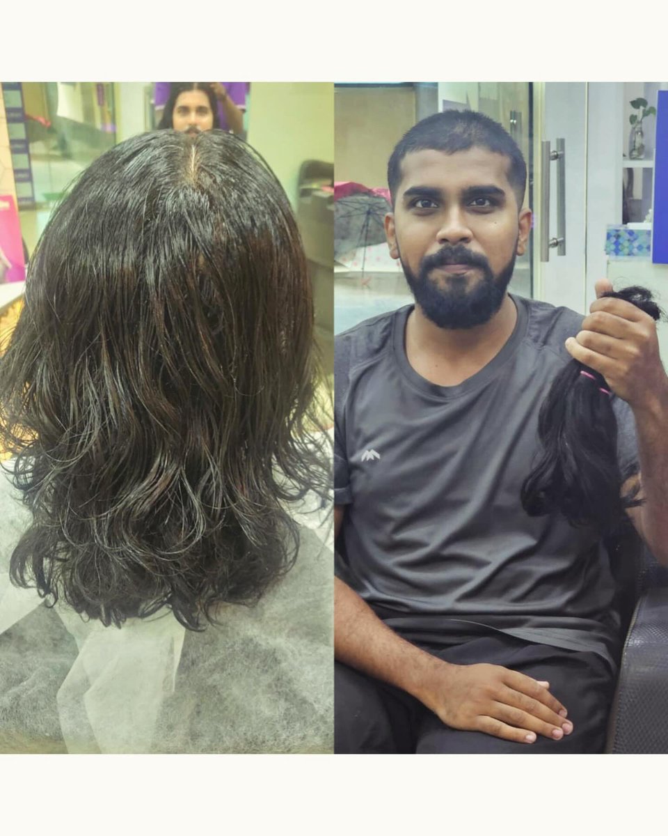 Hair may grow back, 
but the impact of our generosity lasts a lifetime….!
Donated my hair 🥹 feeling blessed one
.
.

From a fan of @Suriya_offl 🙏
#hairdonation