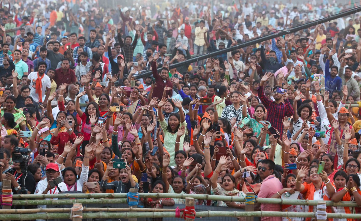 Overwhelmed by the great welcome and boundless enthusiasm in Siliguri! The energy and spirit of the people here are truly heartwarming.