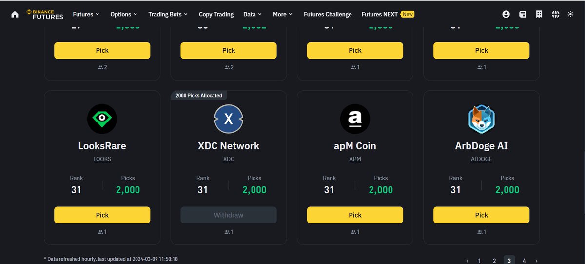 I would request the #WeAreXDC community to Please pick and vote for @XinFin_Official #XDCNetwork at @binance so #XDCNetwork gets listed on #BinanceFutures binance.com/en/futures/nex… #XDC #XDCNetwork #Binance #BinanceFutures #BuildonXDC #Binance妇女节