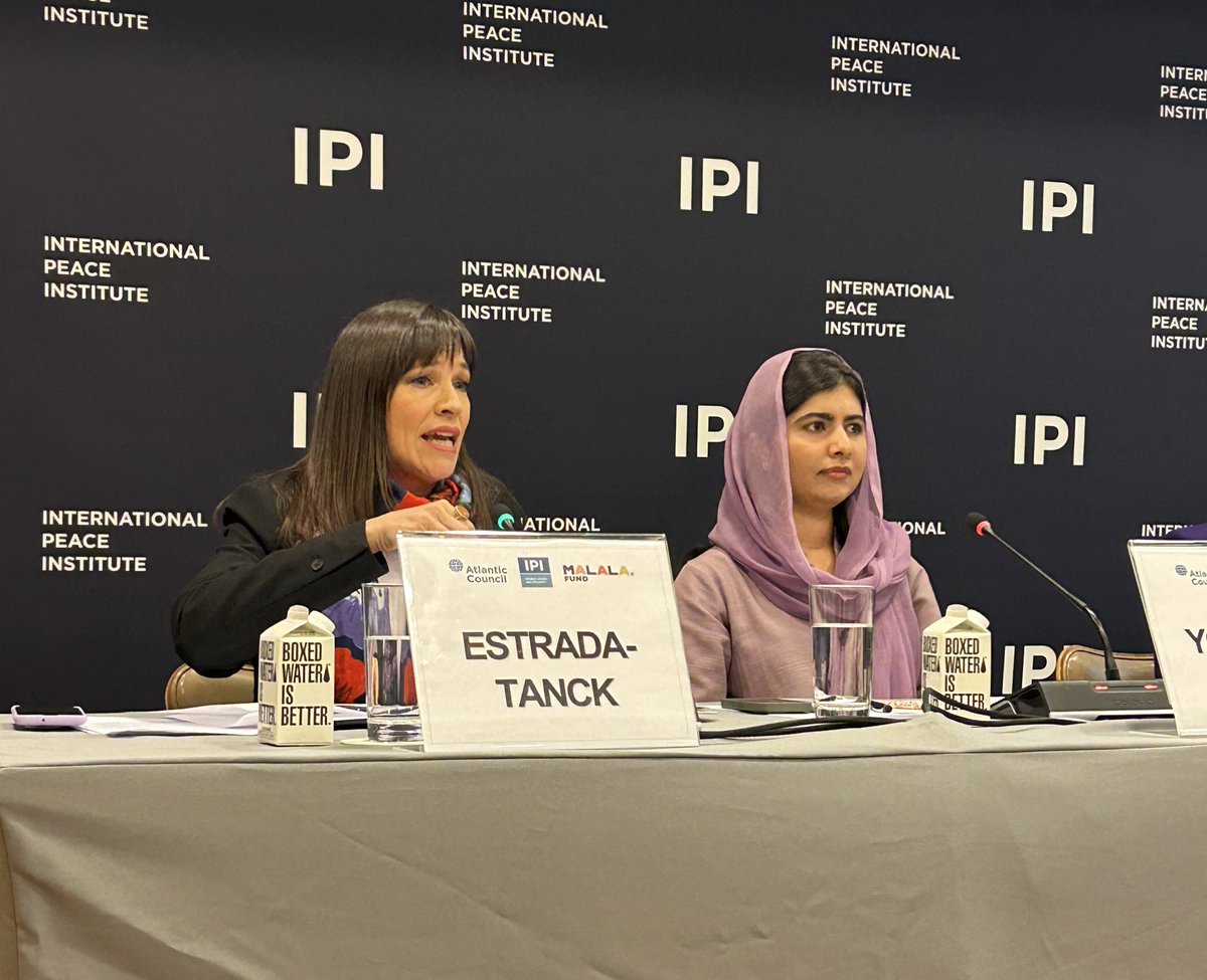 Extremely proud and honoured to have represented the @UN_WGDAWG on #IWD2024 panel at @ipinst with @Malala, @AzarNayera, courageous Afghan women and @ACMideast, colleagues and diplomats working to #EndGenderApartheid