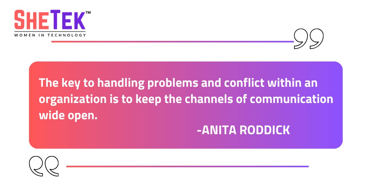 Lines always open. #Shetek #pamten #inspiringwomen #womenintech #communication #inspirationalquotes #anitaroddick