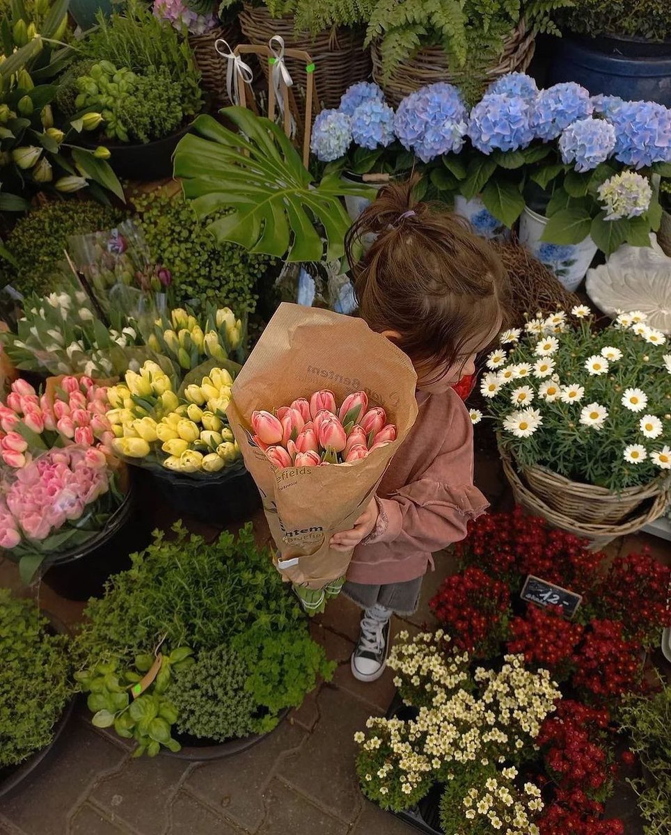 flower shopping.