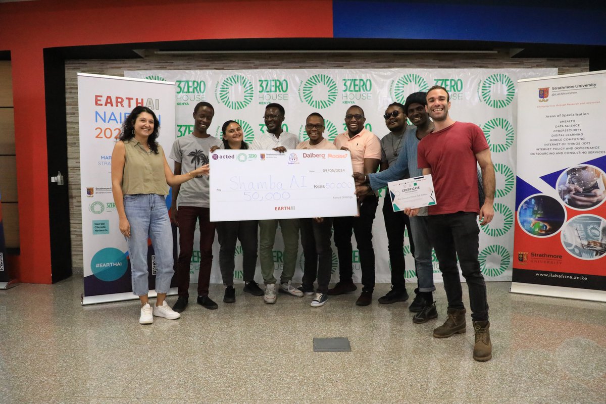 iLabAfrica's tweet photo. And the winner of the #EarthAI Climate Hackathon is Team Shamba AI. They get to walk away with $500 worth of seed funding to scale their project!
Congratulations 🥳
#ClimateHackathonKE #HackathonKE #AIHachkathonKE #NairobiClimateAIHackathon #ClimateAction https://t.co/E4j48Y2mTK