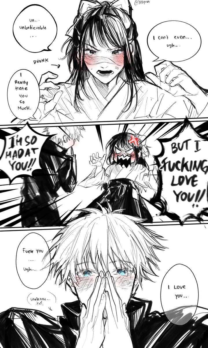 qeanoya's tweet photo. drunk confession goes wrong (not really)
#gojohime https://t.co/1wT6xKa1Xb