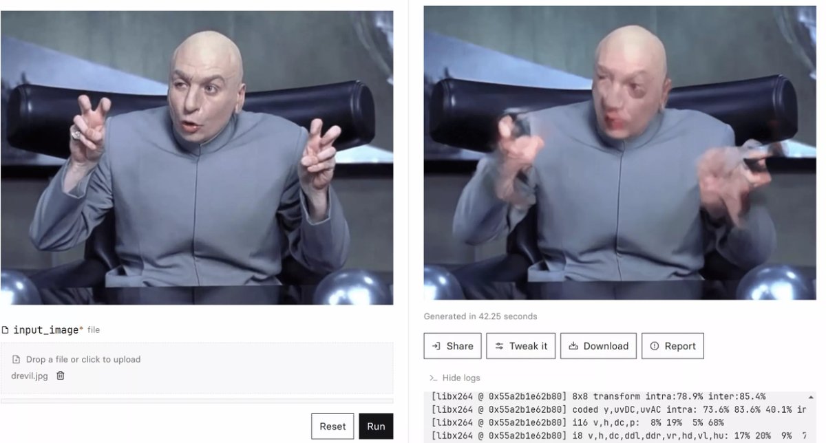 TopAItools_'s tweet photo. Discover how AI is revolutionizing meme creation, turning static images into dynamic videos in our latest article! Dive into the exciting world of meme animation and add a whole new dimension to your digital repertoire. #AI #MemeAnimation https://t.co/W97Lov40Vx https://t.co/9x61whv0uR