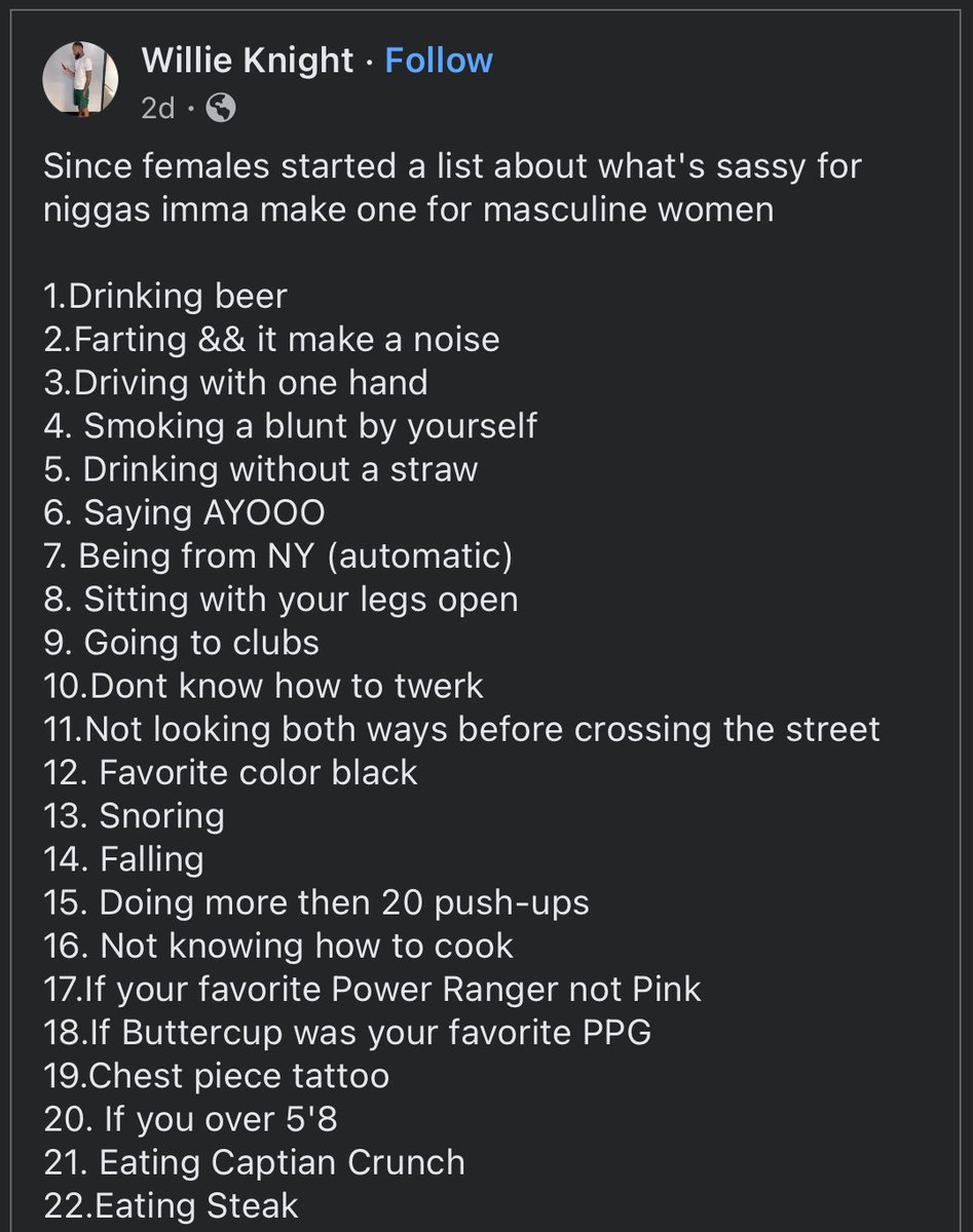 sweetbabyrayes's tweet photo. Did y’all see this list??? Omg!!! I’m on the floor!!🤣🤣🤣🤣🤣🤣 https://t.co/O7ubMBCQu0