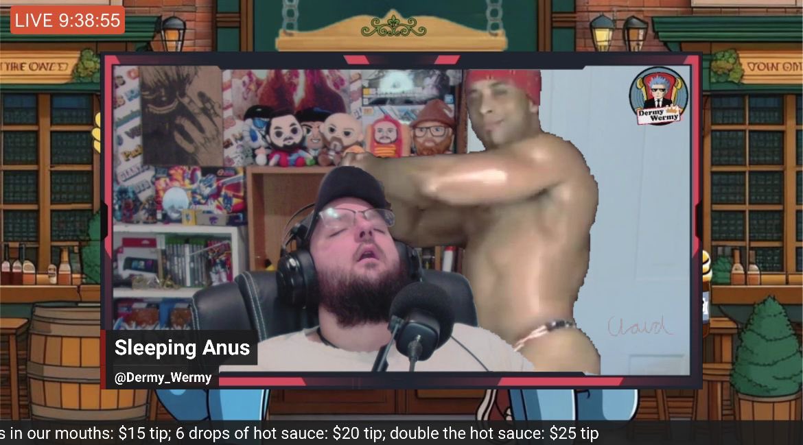 XxCL0UDxX1990's tweet photo. @dermy_wermy @Nallek3 Dermy had a special visitor while he was asleep on stream. 😂
#LegionofMemers #PubBusters
@Iamstatic2020 @ShockaZulu_1 @KratosElGreatos @anasgameland @skirmitar @LegionofMemers https://t.co/9bgl3qStoo