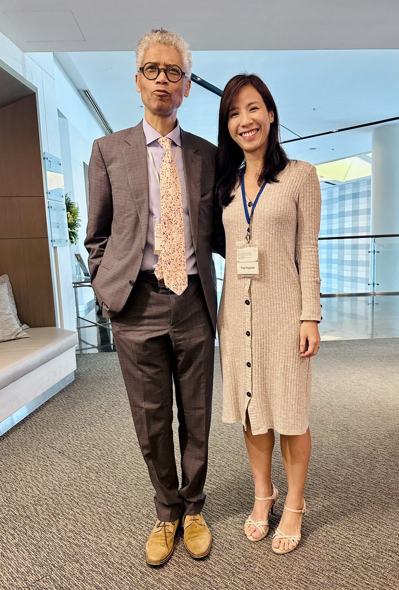 What a privilege to hear Dr. Gruschen Veldtman share his pearls on #pulmonaryhypertension therapy in #Fontan. We exchange stories about Toronto 🍁 times in this #ACHD meeting 🇹🇭. A wise & funny man, I’m sure that wasn’t a deliberate pout in his photo with me.