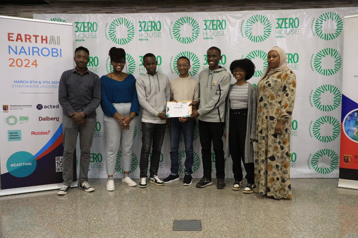iLabAfrica's tweet photo. And the winners of the #EarthAI Climate Hackathon goes to:
The third runner-up goes to Team Zazu (Lion King) recognized for the best use of #ArtificialIntelligence 🎉
#ClimateHackathonKE #HackathonKE #AIHachkathonKE #NairobiClimateAIHackathon #ClimateAction @3zerohousekenya https://t.co/URo6Nz1PPo