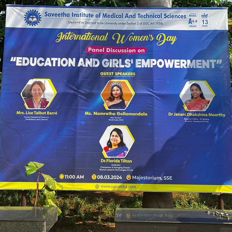 FranceinPondi's tweet photo. On 🌏 Women's Right day, I was pleased to be guest speaker at panel discussion on "Education & Girl's Empowerment" organized by SIMAT College.
#genderequility
#diplomatiefeministe https://t.co/lGyx83HBQ1