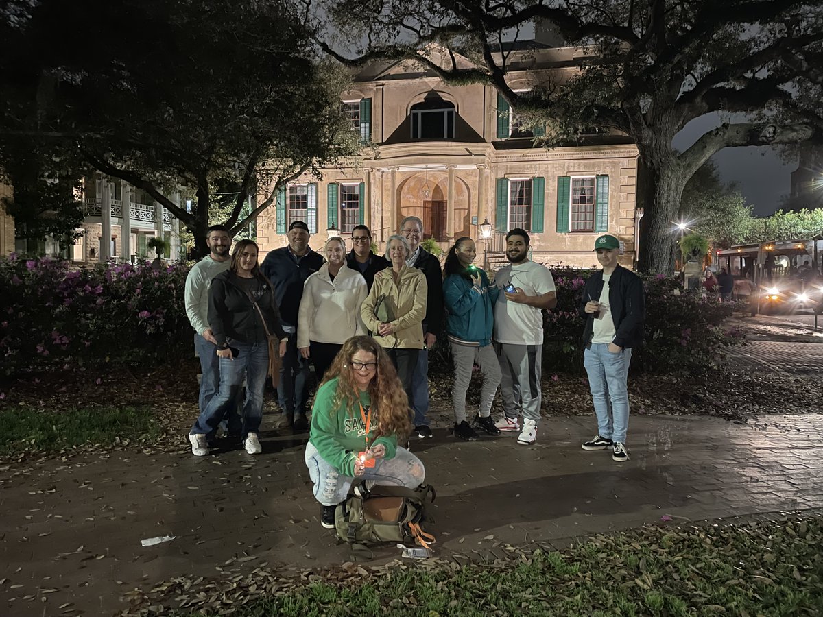 WitchingHourSav's tweet photo. Thanks to these great guests for a spooktacular Friday night on both our #Savannah &amp; #Tybee Ghost Tours. You were all superb company. Book at https://t.co/QKU461N3sQ
#ghosts #haunted #visitsavannah #visittybee #paranormal #ghosthunting #ghosthuntingequipment #ghosttours #spooky https://t.co/Kog2cV9LDG