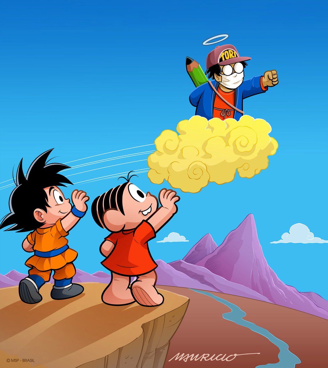 Homenagem para o mais lendário Super Saiyajin que já existiu. 💙🧡