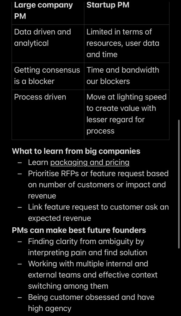 His philosophical approach and thoughts surely opened eyes 🦚🫖

Thanks to <a href="/TheProductfolks/">The Product Folks 🚀</a> for arranging the amazing session by Rishi Bhargava 👌🏻

Here’s some of his Advices as my personal notes 📓💻

#insurjowithTPF #daretoshare #product