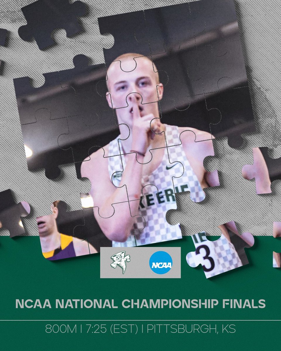 Time to put the final 🧩 together to cap off this indoor season! You know what the means it’s NCAA FINALS DAY! #MakeAStatement #JobsNotFinished ⚡️🌪️🫡