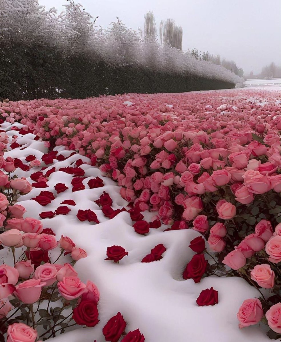 artindetails's tweet photo. roses covered in snow. https://t.co/YqwInKpmyl