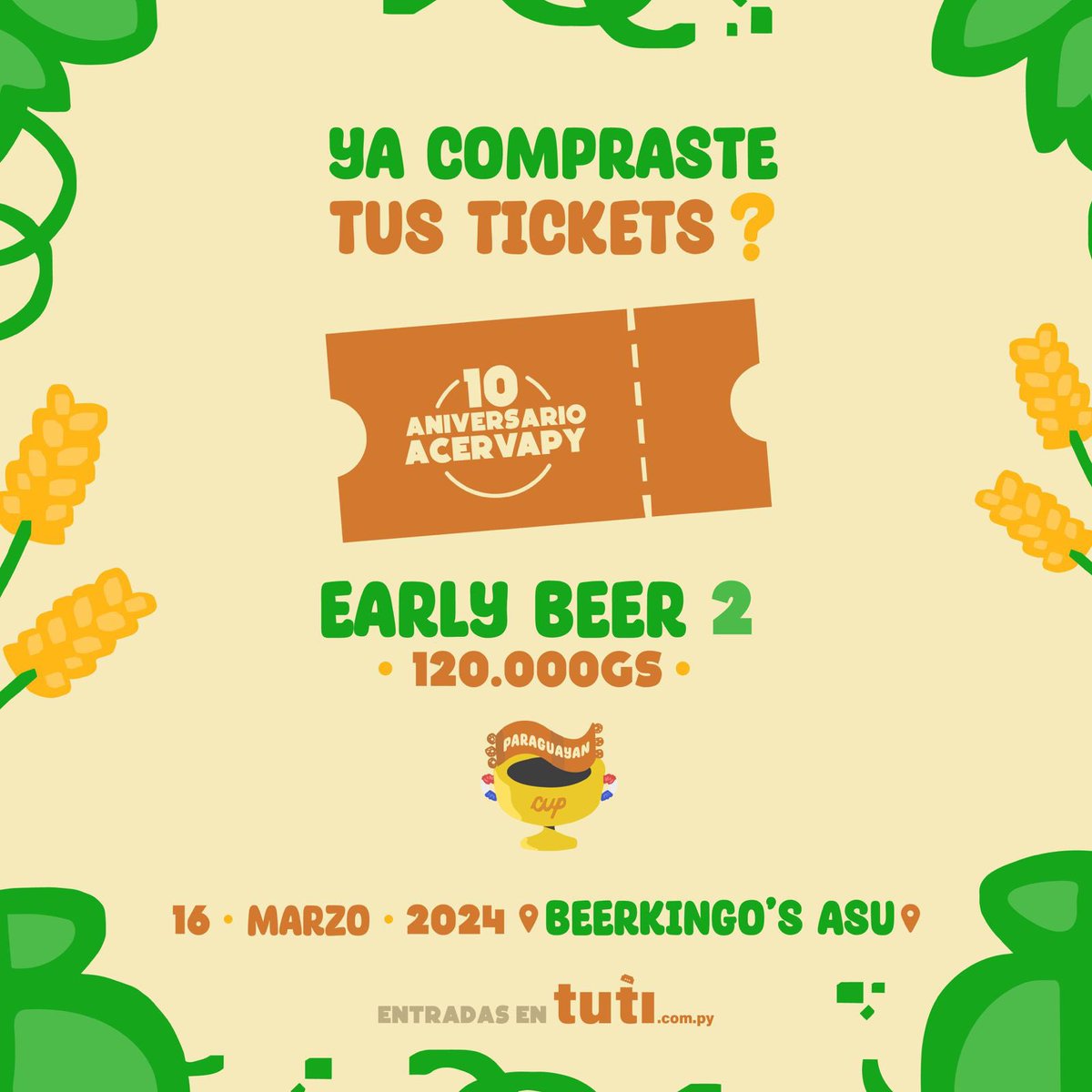 craftbeerpy's tweet photo. Hola @AcervaPy que hay para el próximo Sábado? Brindamos o que? https://t.co/ak0Th1JAHF