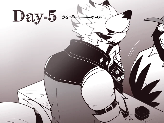 D-5  of (possible) Lycaon white day art, picking  gifts #vonlycaon #zzzero 