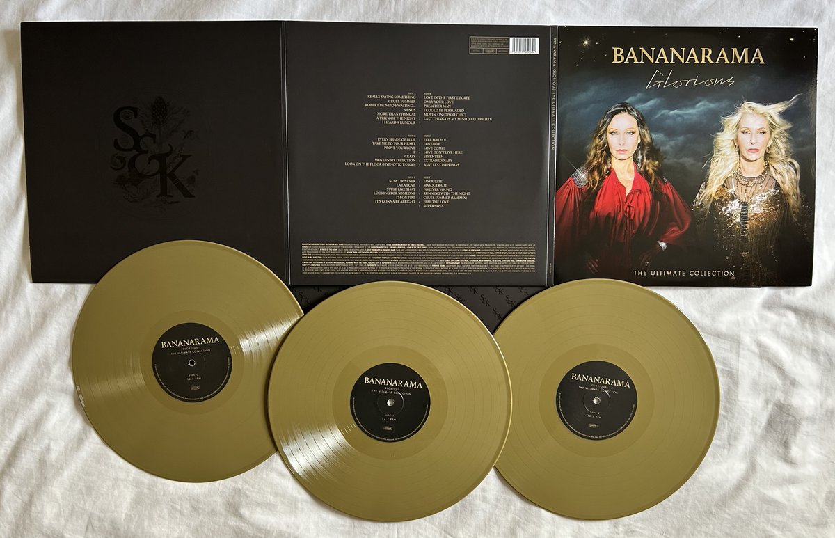 BootedGay71's tweet photo. #NowPlaying #Bananarama #Glorious
🇬🇧 HMV Exclusive #Gold #3LP #Vinyl 2⃣0⃣2⃣4⃣
AMAZING #NowOrNever #LaLaLove on vinyl 🥰 #DeepSeaSkiving #Bananarama #TrueConfessions #Wow #PopLife #PleaseYourself #UltraViolet #Exotica #Drama #Viva #InStereo #Masquerade #KerenWoodward #SaraDallin https://t.co/RXPlOH7DvH