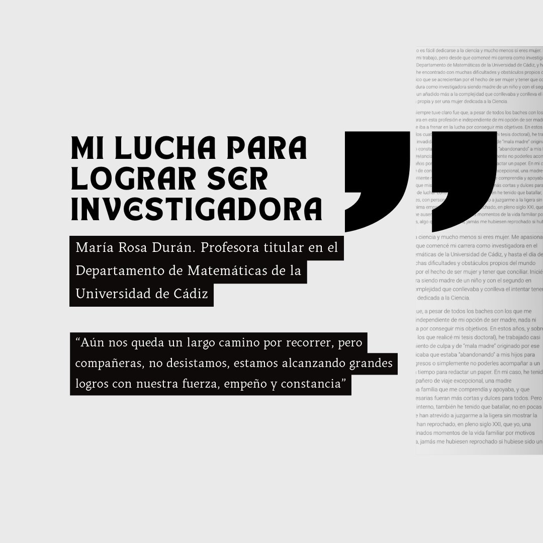 🌧️ ¡Hola a todos! ¡Hoy en el @Diariodecadiz  tenemos a nuestra investigadora, María Rosa Durán! 🎉🔬✨ ¡Lee el artículo completo aquí ! bit.ly/48KZ8pu 📰👀 #MujeresenlaCiencia #Investigadoras #igualdad @univcadiz