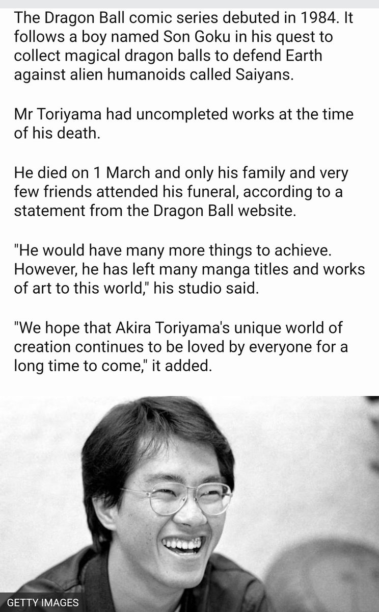 MLFnathan's tweet photo. Le niveau de discrétion 🙌🏿
#Toriyama sensei est décédé le 01 mars, il y a meme eu son enterrement et après seulement ils ont communiqué. https://t.co/CvF0M2hsp7