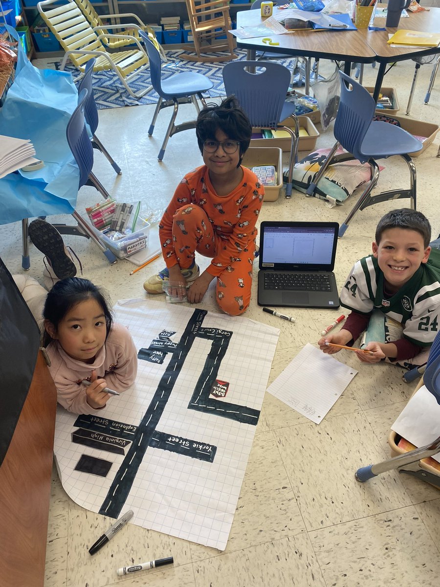 3rd graders design “Fraction Towns” by following a set of steps that have them find fractional parts of sets of buildings and streets.

#fractions #collaboration #TeamWorkMakesTheDreamWork #FunFriday #pajamaday 

<a href="/FCPSR5/">FCPS Region5</a> <a href="/fcpsaap/">FCPS AAP</a>