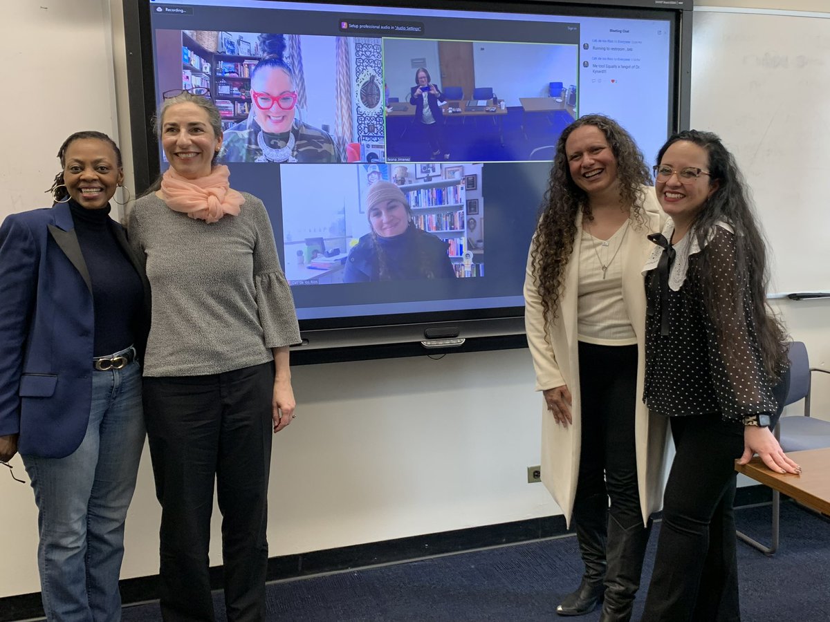 Excited to share that I defended my dissertation on Black & Latina feminist pedagogies in the HS English classroom. Thank you to my outstanding committee, @RuizSealey @LimarysC @Cati_Fu, @EnglishColumbia’s Nicole Wallack, @TCUEnglish’s Carmen Kynard. #HSfeminism @TC_EEProgram