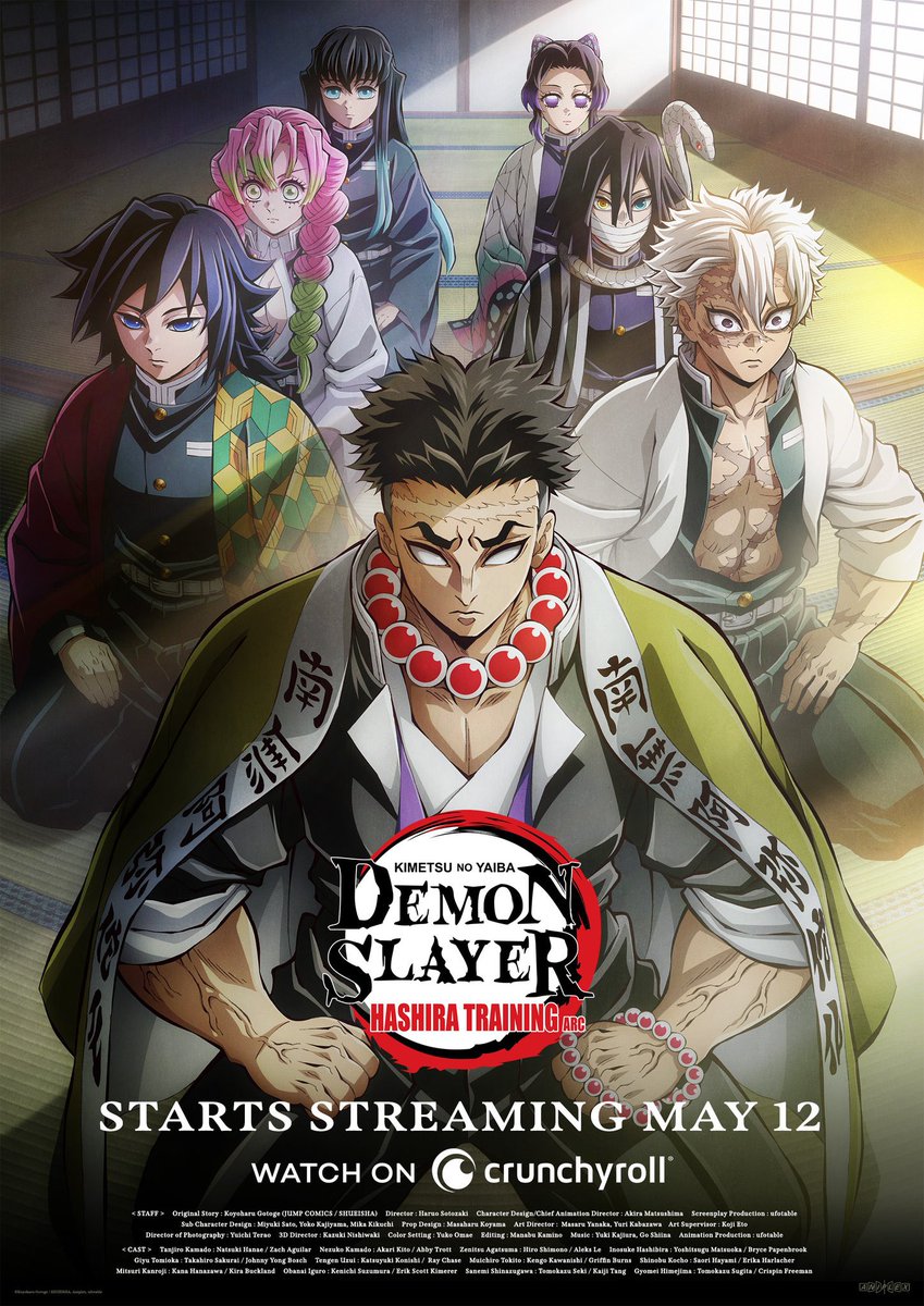 animetv_jp's tweet photo. 【New Key Visual】
Demon Slayer: Kimetsu no Yaiba Hashira Training Arc is scheduled for May 12 on Crunchyroll!

✨More: https://t.co/2pj9RIoyGX https://t.co/dTAWLR94fb