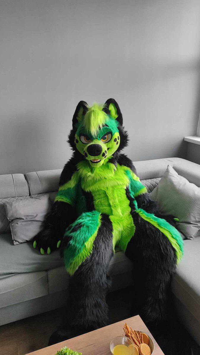 Endy_Yolf's tweet photo. So much space for cuddles and nobody arrived yet 🥴

Happy #FursuitFriday everyone https://t.co/iLotCqRY9T