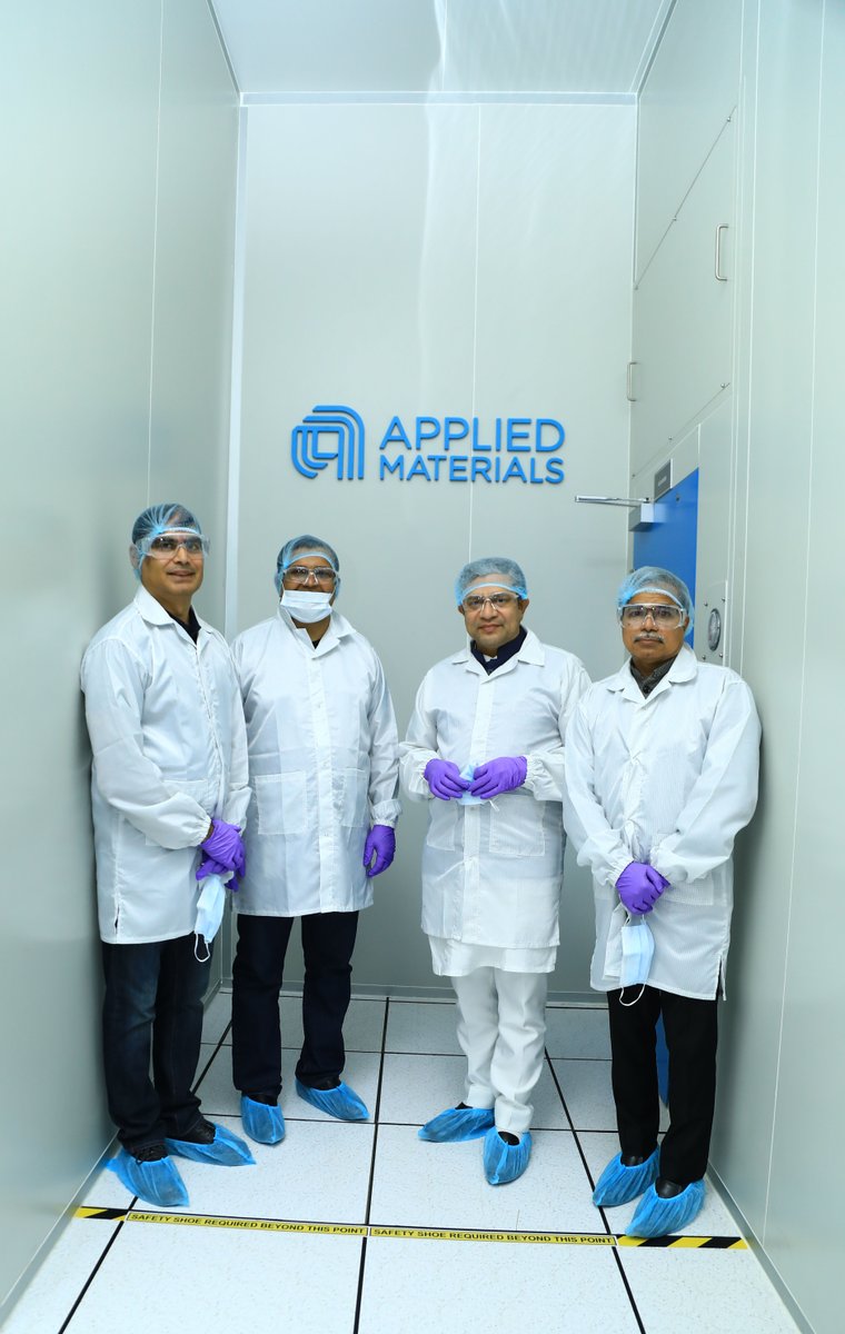 Applied_India's tweet photo. It was an honor to host the Hon’ble Union Cabinet Minister for Railways, Communications, Electronics & Information Technology, Govt. of India, Shri @AshwiniVaishnaw for the commissioning event of the Applied Materials #IndiaValidationCenter at Bangalore today. #MEITY #ISM https://t.co/5qt29O7cg7