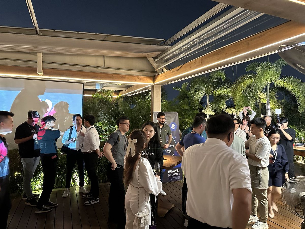 Gate_zh's tweet photo. 🎉 在SEABC預派對上,客人們不僅享受著知識的分享,還沉浸在活動的氛圍和主題中!
🌴 這個晚上融合了富有見解的討論和愉悅的環境,創造了一個真正身臨其境的體驗 💖 ,客人們在這裡沉醉於對區塊鏈技術最新趨勢和發展的啟發!📈
#SEABC #GateWeb3 https://t.co/NIS6L0e4UX