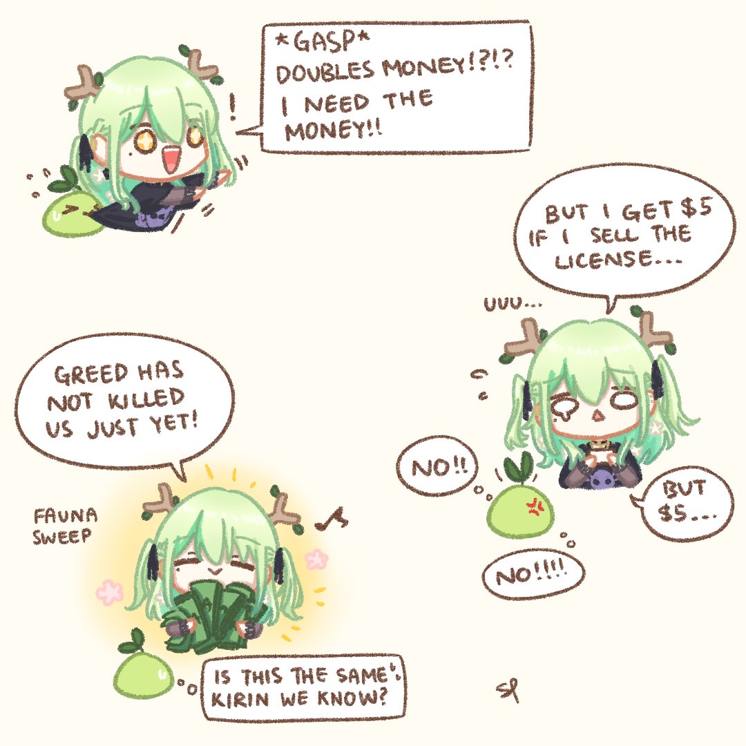 "More money, less problems," that's what I always say #FineFaunart