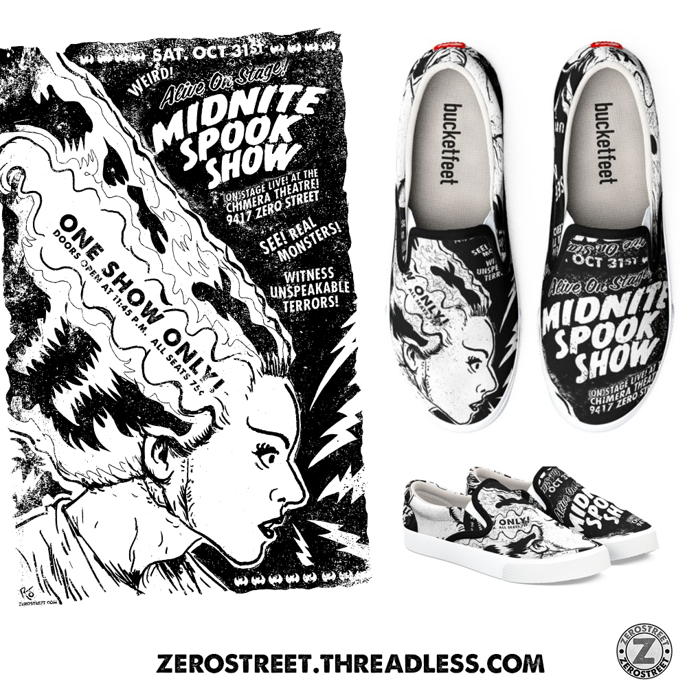 Zerostreet's tweet photo. Bride Spook Show. T-shirts, shoes and more at my Threadless shop!
https://t.co/kYTPUmH93B
#thebride #Monster #horror #spookshow #spookshowposter #Poster #artwork #Illustration #design #createdonsurface https://t.co/QKFzSRf6a3