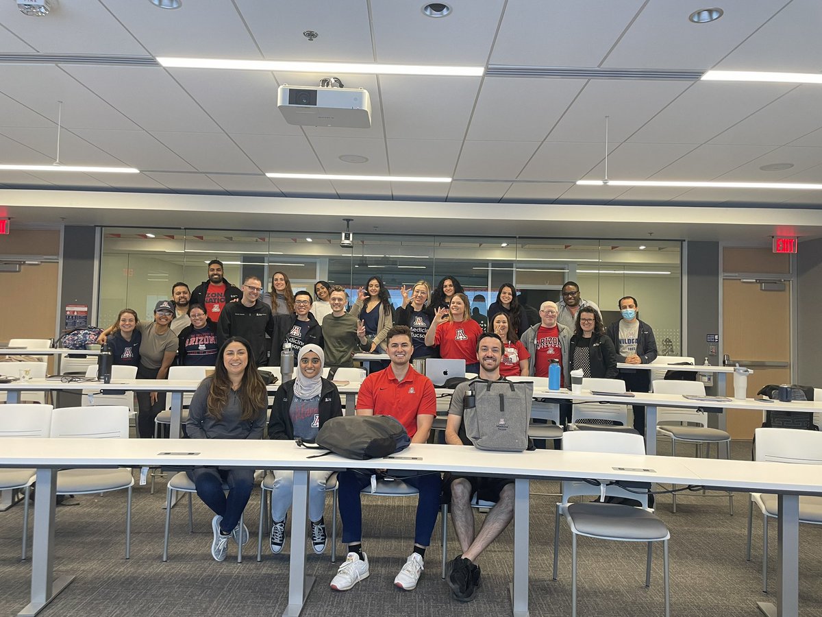 Showing our UA spirit on our last day of prep for residency Bootcamp. The future is bright <a href="/UAZMedTucson/">UA College of Medicine – Tucson</a>, looking forward to match!!