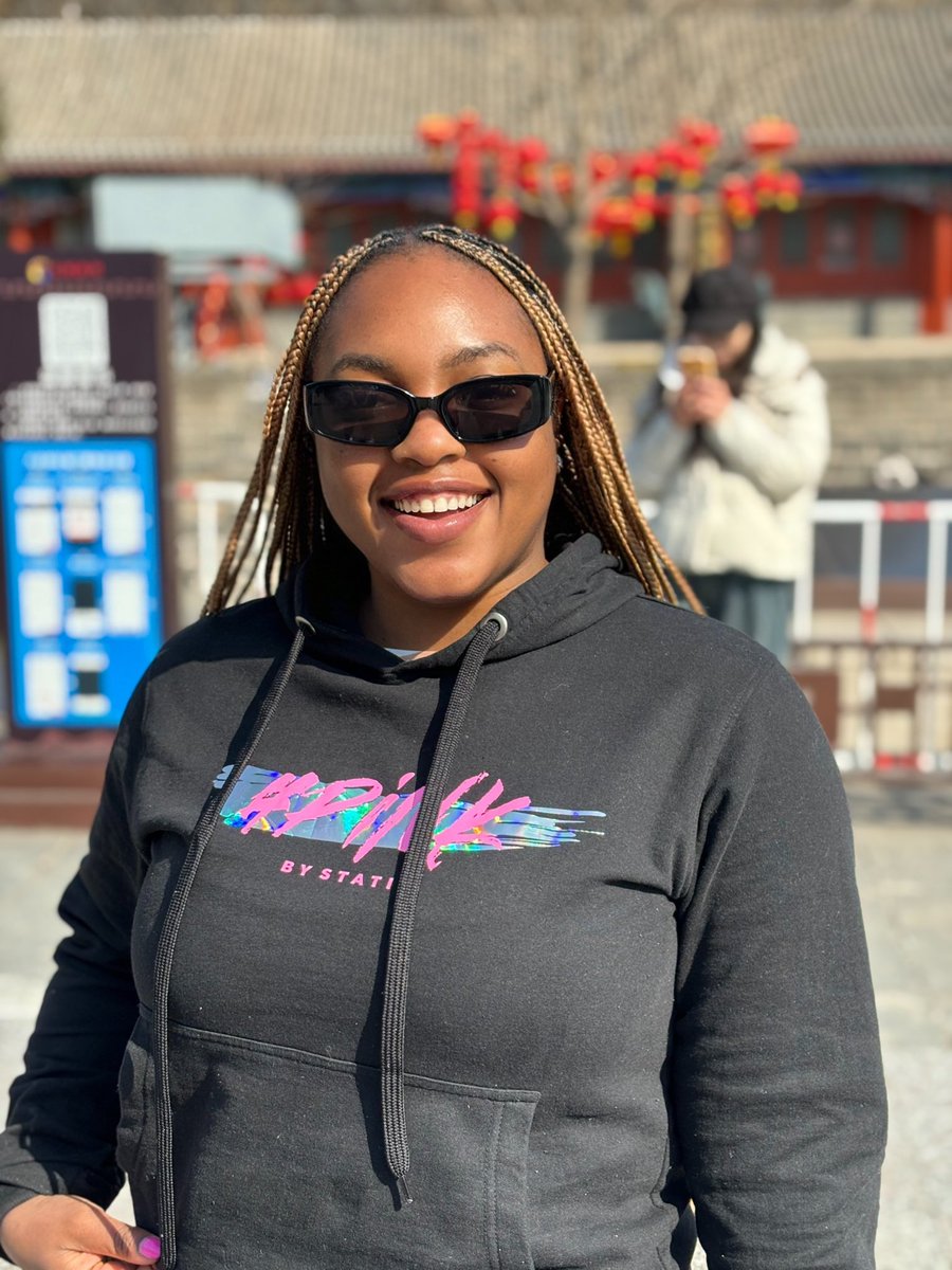KandyPure02's tweet photo. The weather was better today so I went to Great Wall of China. 

s/o to my brother for the @pinkbystatic hoodie 😊 https://t.co/Ej2GXKW86m