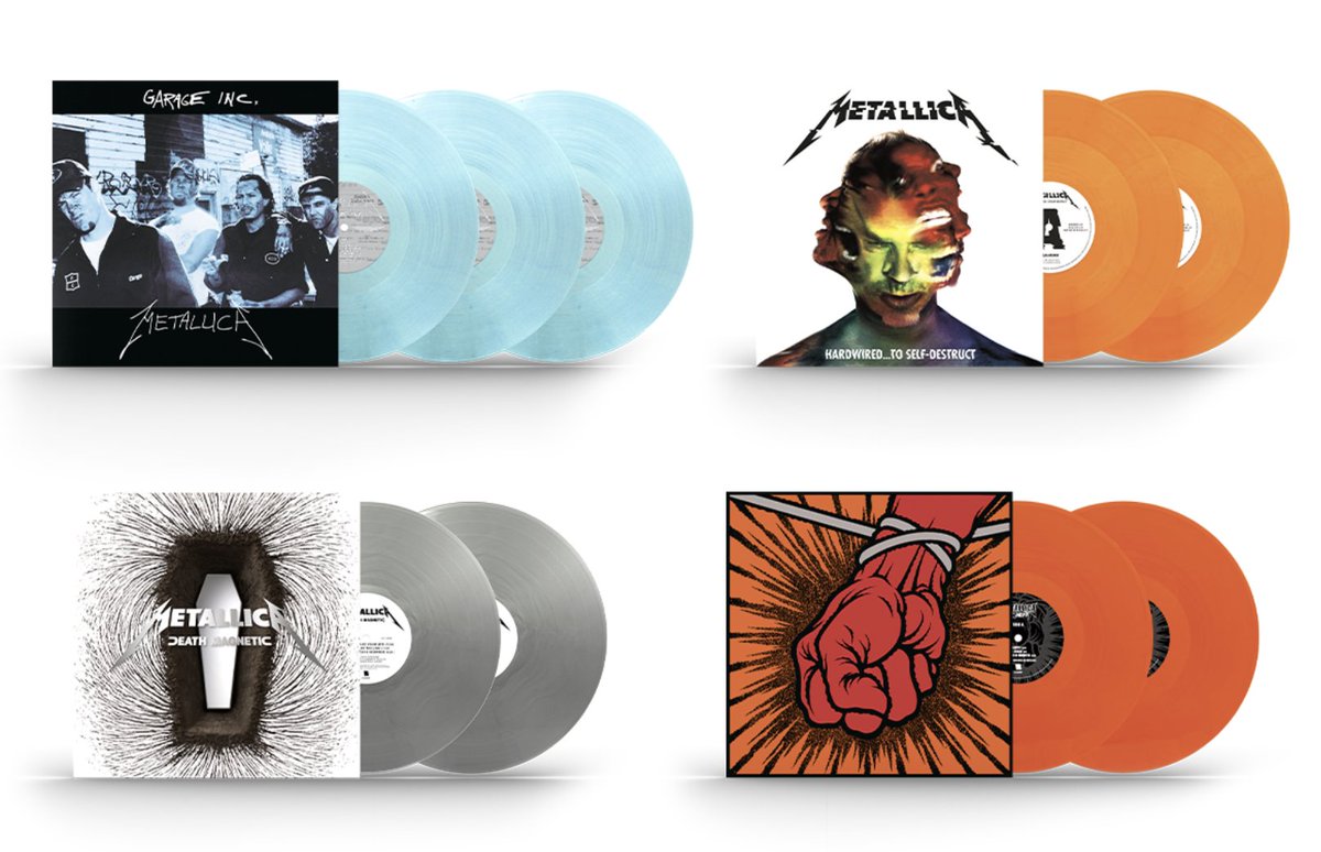 true_radio_col's tweet photo. El grupo de rock #metallica anuncia el lanzamiento de la FASE 2 de las #edicionesdelujo en discos de vinil de sus últimos 4 álbumes, lee la nota y el cronograma de lanzamientos aquí 👇
https://t.co/WoCGPyUm2G https://t.co/0kacSE4J3C